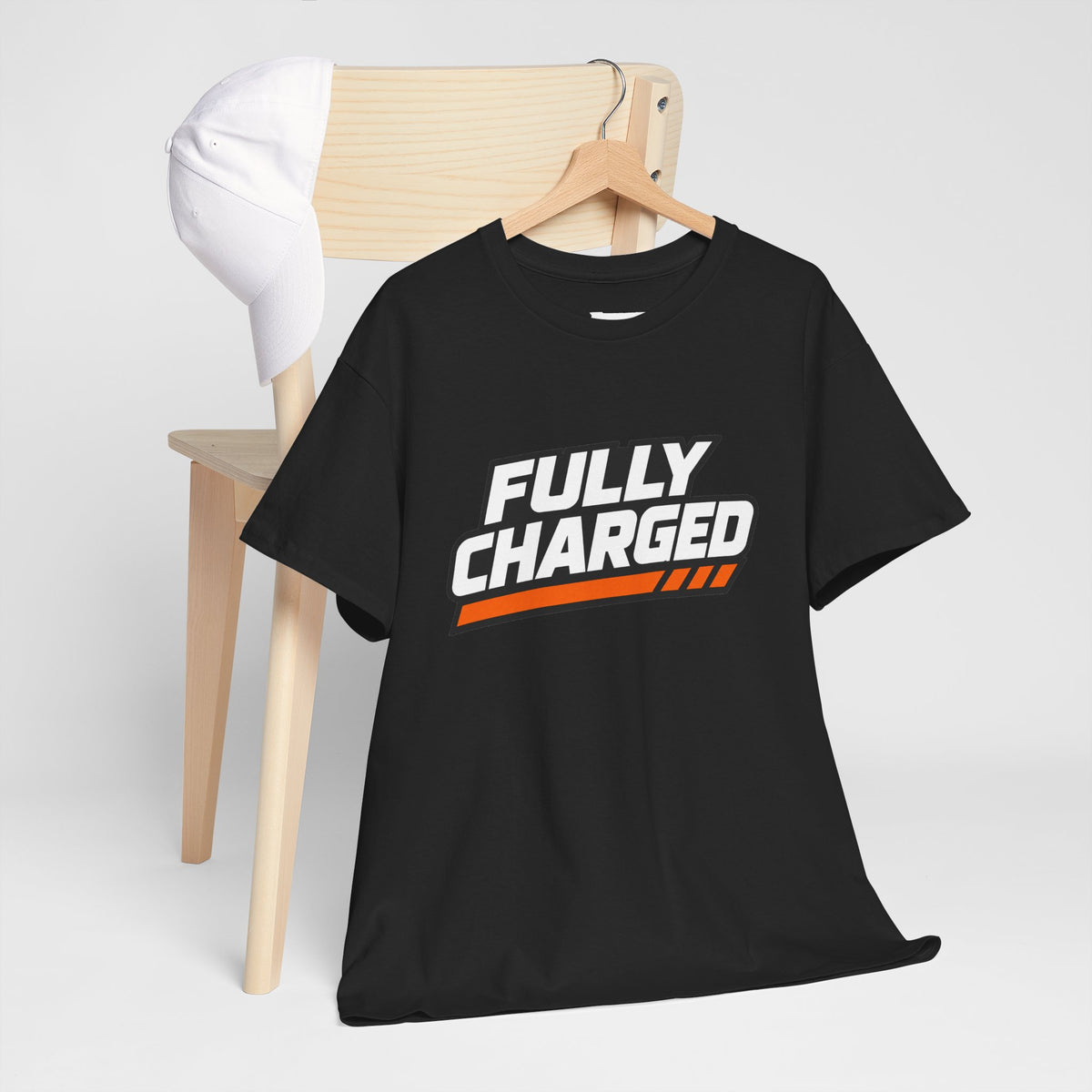 Battery Tech Tee - 5000mAh "Fully Charged" Graphic T-Shirt