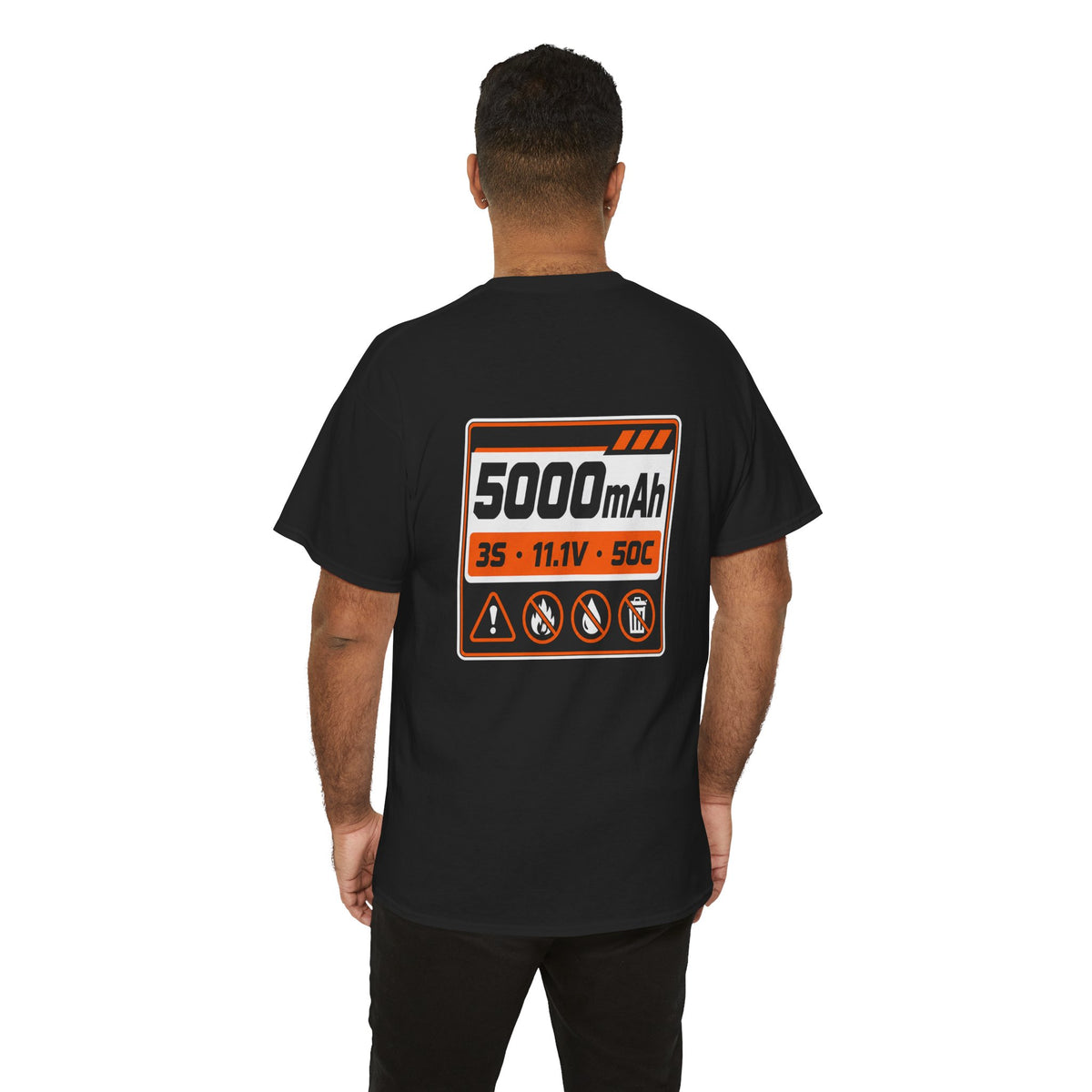 Battery Tech Tee - 5000mAh "Fully Charged" Graphic T-Shirt