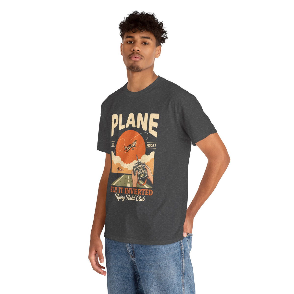 Plane Vintage Graphic Tee - "Fly It Inverted" Pilot Shirt