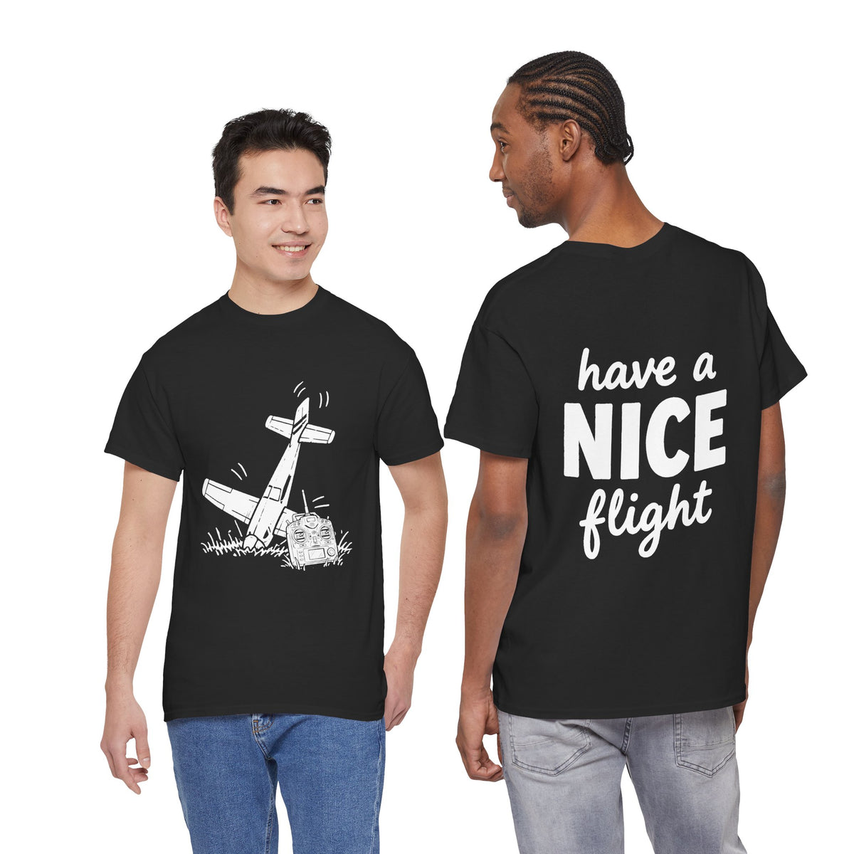 Have a Nice Flight T-Shirt - Crashed Plane Graphic Tee