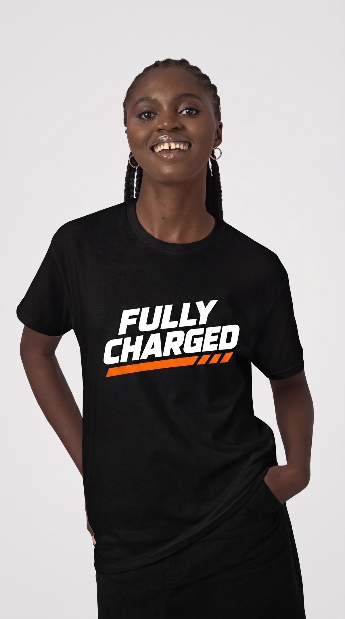 Battery Tech Tee - 5000mAh "Fully Charged" Graphic T-Shirt