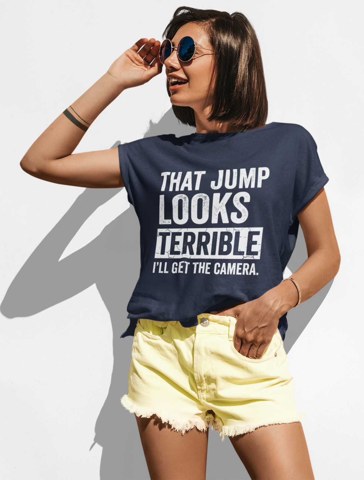 That Jump Looks Terrible T-Shirt - Funny Photography & Sports Humor Tee