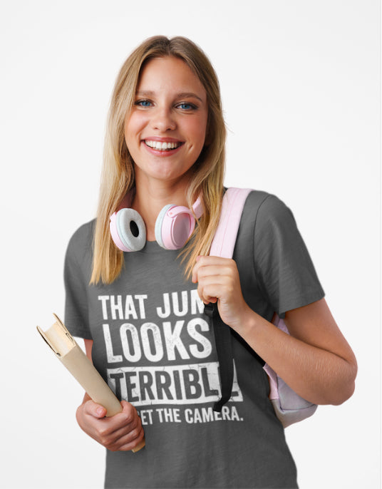 That Jump Looks Terrible T-Shirt - Funny Photography & Sports Humor Tee