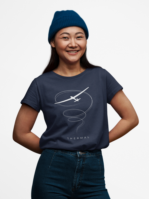 Thermal Airplane Tee - Spiral Flight Graphic T-Shirt
