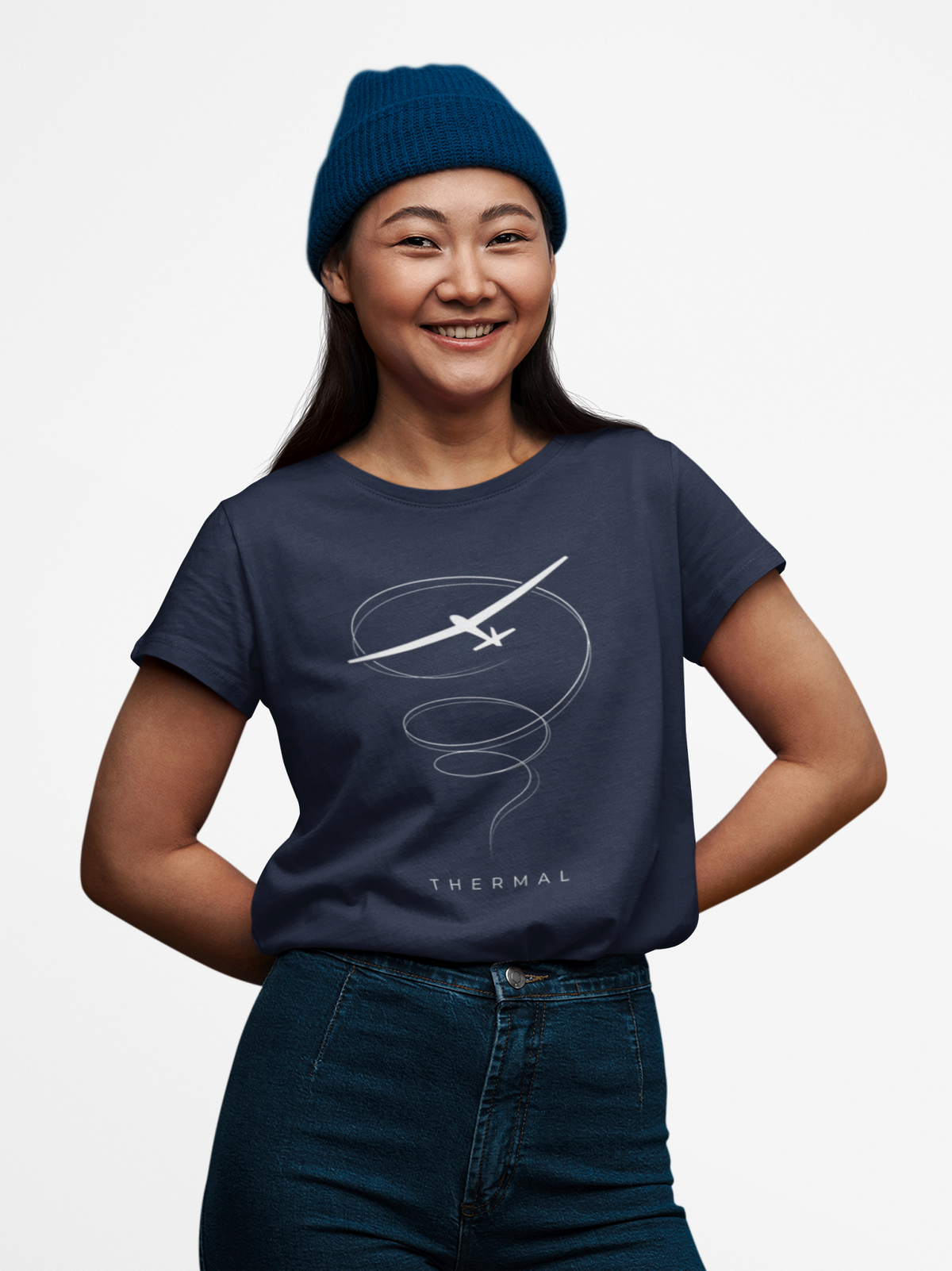 Thermal Airplane Tee - Spiral Flight Graphic T-Shirt