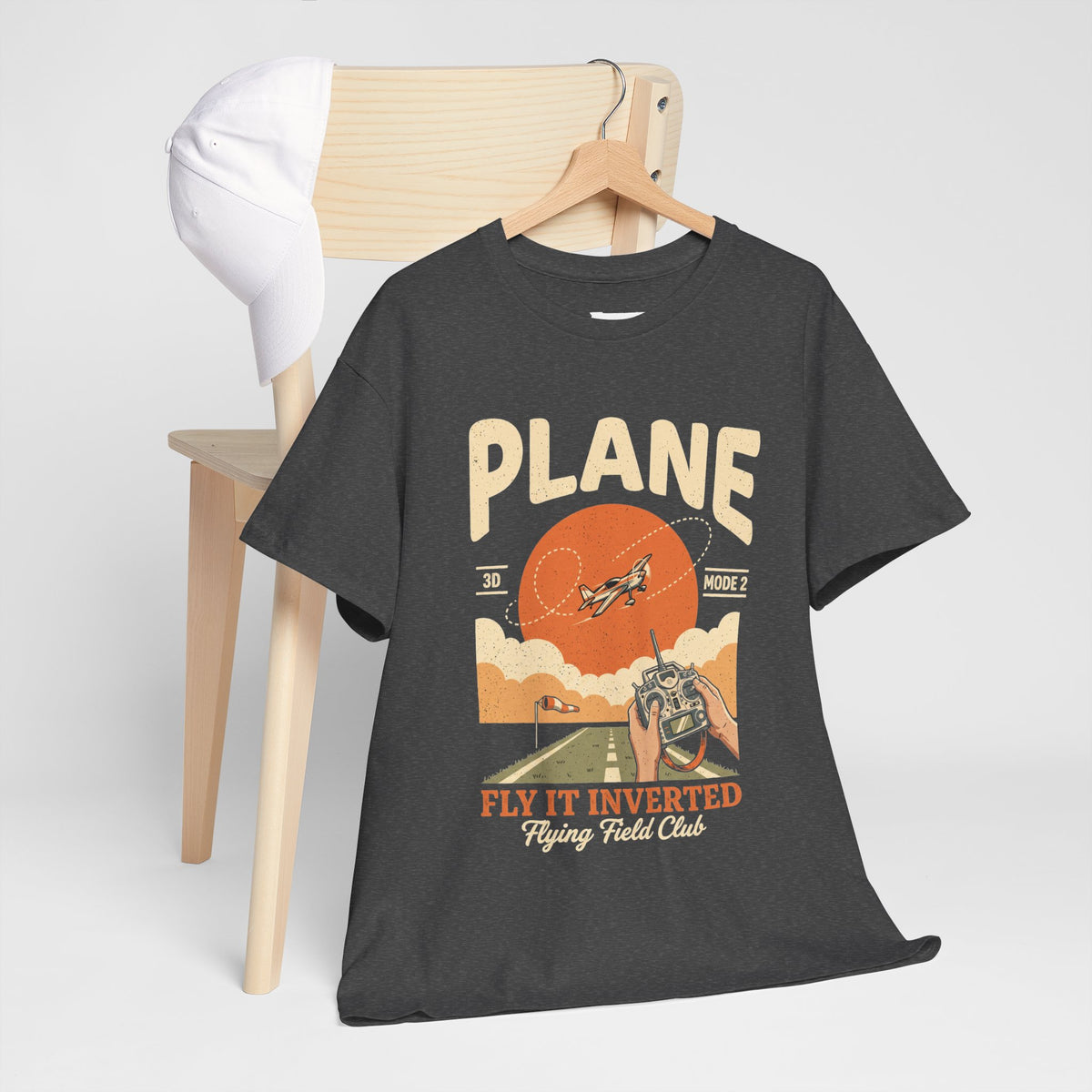 Plane Vintage Graphic Tee - "Fly It Inverted" Pilot Shirt