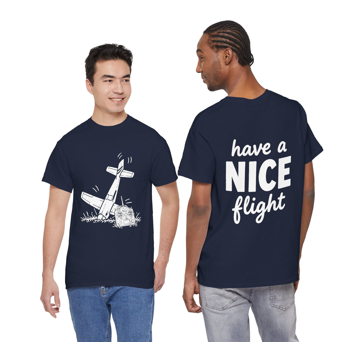 Have a Nice Flight T-Shirt - Crashed Plane Graphic Tee