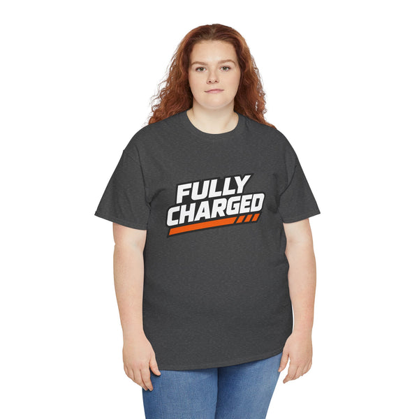 Battery Tech Tee - 5000mAh "Fully Charged" Graphic T-Shirt