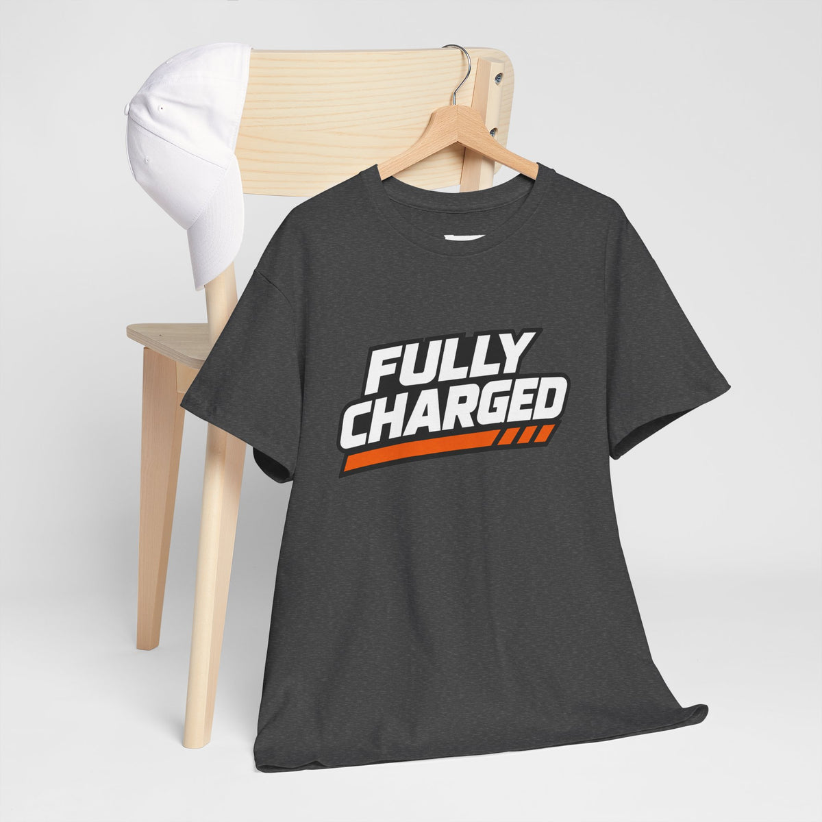 Battery Tech Tee - 5000mAh "Fully Charged" Graphic T-Shirt